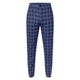 thumbnail image 5 of sususu Mens Sweat Pants,Mens Fashion Casual Loose Fit Plaid Design Zipper Detail Trousers Large Size Comfortable Straight Leg Leisure Wear for Daily Outfits and Relaxed Style - Blue, 5 of 5