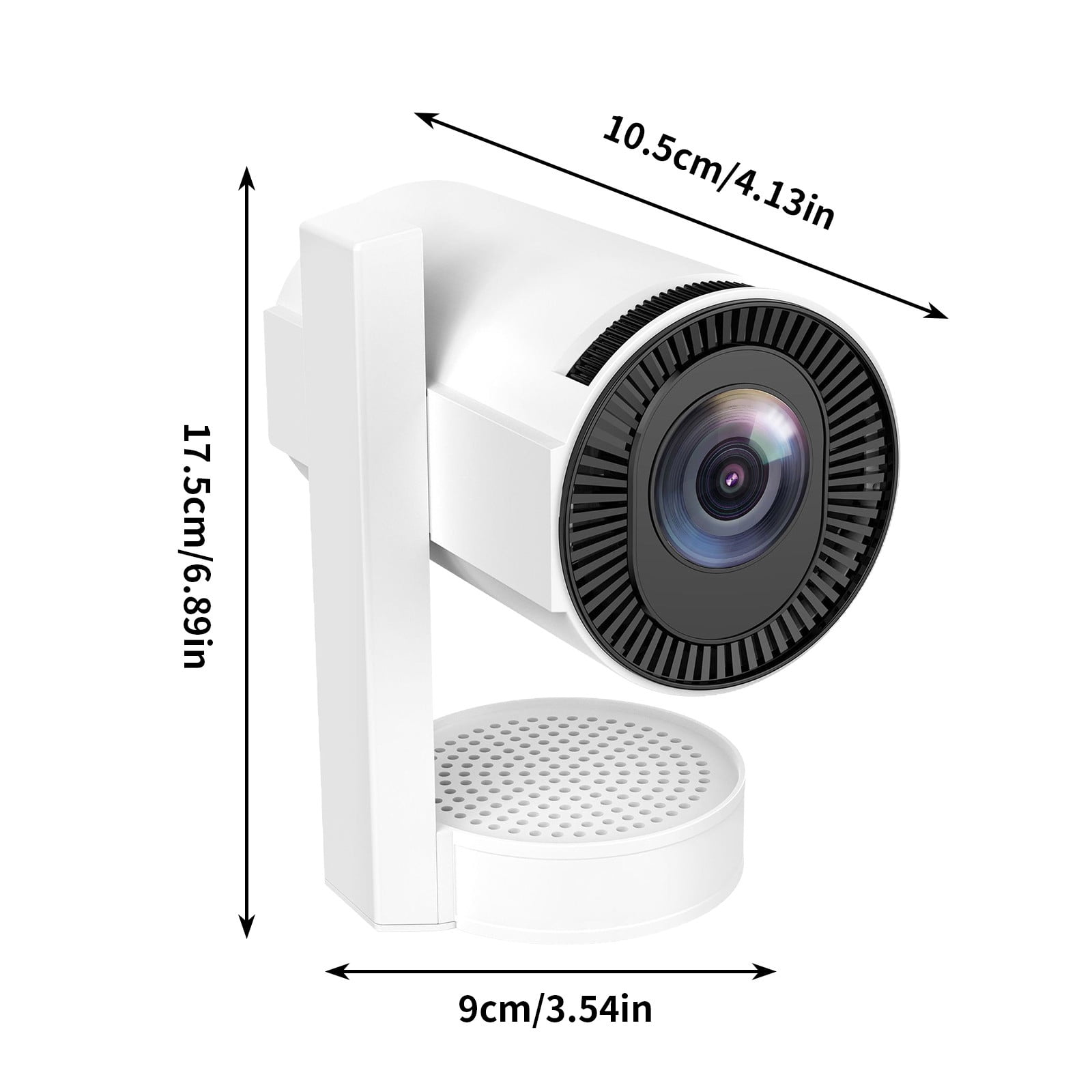 COM1950s Portable Projector 4K with Telescopic Stand,Android 13 Smart Mini Projector,Built-In 5G Wifi Bluetooth Speaker,Home Theater Movie Projector for Indoor Outdoor Use