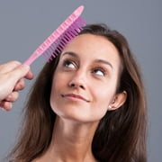 Curl Hair Brush - Detangler for All Hair Types | Flexible Mesh Brush for Easy Combing and Styling of Curly Hair | Ideal for Wet and Dry Use
