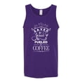 thumbnail image 2 of Wild Bobby Saved By Jesus Fueled By Coffee Inspirational/Christian Men Graphic Tank Top, Purple, 3X-Large, 2 of 5