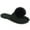 Black, variant on Journee Womens Nightfall Round Toe Slip- On Slippers