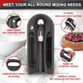 thumbnail image 3 of Lord Eagle Hand Mixer Electric Handheld 400W, 5-Speed Lightweight Kitchen Mixer with Storage Case, 5 Stainless Steel Attachments for Baking, 3 of 8