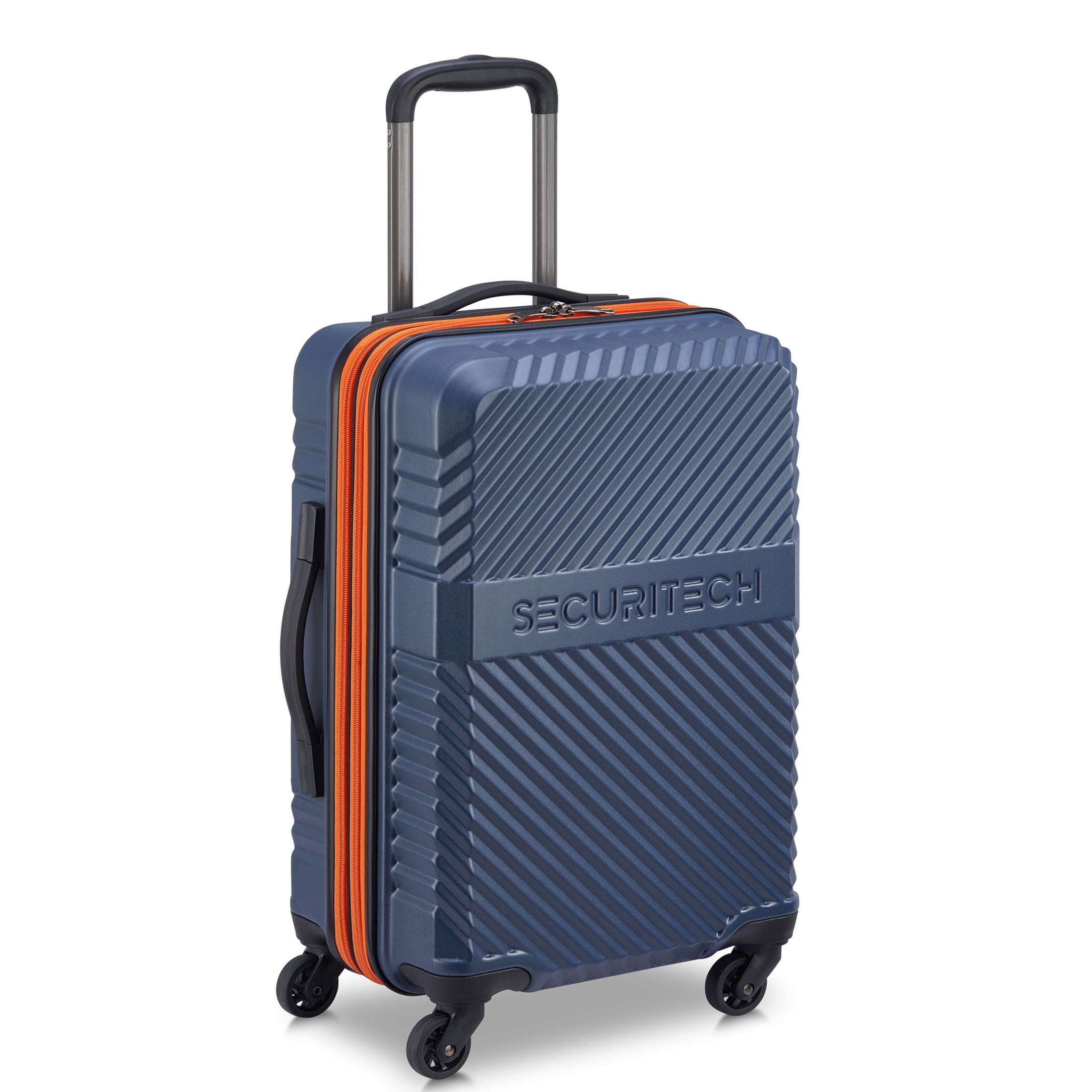 Securitech by Delsey, Patrol 2 PC Hardside Luggage Set includes Carry-on & Medium Checked Sizes, Blue