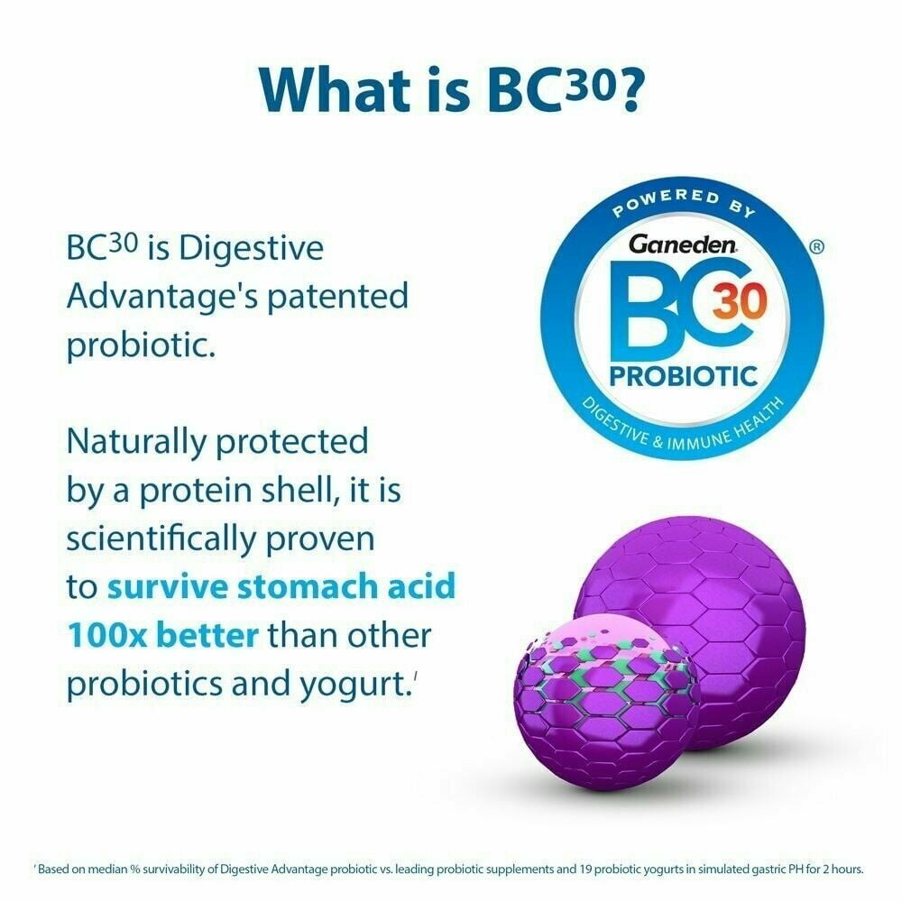 Digestive Advantage W/ Intensive Bowel Support Capsules 32 ct, Pack of 3