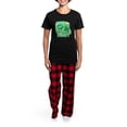 thumbnail image 4 of CafePress - Kiss Me Irish. Women's Dark Pajamas - Women's Short Sleeve Print T-Shirt and Pants Dark Cotton Pajama Set, 4 of 7