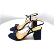 Jewel Badgley Mischka Womens Earlene Block Heel Evening Sandal (Size 9)