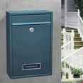 thumbnail image 6 of Metal Locking Mailbox Wall Mounted Rustproof Mail Case Lockable Mail Box 2 Keys Office Letterbox Suggestion Box Grey, 6 of 8