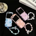 thumbnail image 5 of Frusde for Samsung Galaxy Z Flip 6 Cute Case with Strap Beads Lanyard Lovely Pretty Shockproof Case for Girls Woman, 5 of 5