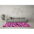 thumbnail image 3 of Ahgly Company Indoor Rectangle Abstract Pink Contemporary Area Rugs, 5' x 7', 3 of 4