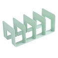 thumbnail image 1 of Book Organizer With 4 Compartments Acrylic File Organizer For Desk Clear File Sorter Desk File Organizer Sturdy Bookends For Books Magazines And Files Color File Craft Organizers And Storage, 1 of 4