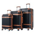 thumbnail image 2 of YYAo Luggage Suitcase,Hardshell Luggage Sets 3 Piece double spinner 8 wheels Suitcase with TSA Lock Lightweight 20''24''28'', 2 of 14