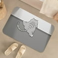 thumbnail image 5 of sruoe Bath Mat Rugs, Bath Mats for Bathroom Floor, Extra Absorbent Quick Dry Bathroom Mats, Washable Bath Rugs and Mats, Bath Carpet for Shower, Rubber, Gray, 5 of 7