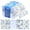 Blue:120 sheets, variant on 120pcs Floral Decoupage Napkins Decorative Party Watercolor Floral Paper Napkin Flower Hand Towels for Celebrations Tea Party Dinner Wedding