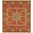 thumbnail image 1 of Unique Loom Palace Tapis Médaillon Bohème 10' x 11' 4 Carré Rouge/tan, 1 of 1