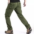 thumbnail image 5 of Men 6 Storage Utility Cargo Pants Stretch Ripstop Tapered Hiking Work Pants S-XXL（1 piece） without belt, 5 of 10