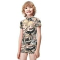 thumbnail image 2 of Himiko Toga Boys Rash Guard Set 2 Piece Swimsuits Short Sleeve Bathing Suits with Trunks, 2 of 7