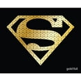 thumbnail image 2 of Superman Metallic Ink Logo Men's Black T-shirt-XL, 2 of 4