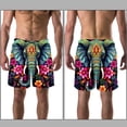 thumbnail image 3 of luoweisi Men's Beach Shorts Quick Dry Swim Trunks with Mesh Lining Elephant S, 3 of 5