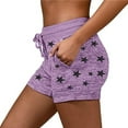 thumbnail image 3 of TRUBKH Shorts for Women Camo-shorts Trendy Lounge Shorts for Women Drawstring Board Shorts Biker Shorts Womens Athletic Shorts Women Beach Shorts Hiking Shorts Relaxed Fit Purple M, 3 of 6