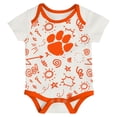 thumbnail image 4 of Newborn & Infant Outerstuff Clemson Tigers Three-Pack All Day Play Bodysuit Set, 4 of 4