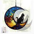 thumbnail image 1 of Regalos de memorial para gatos Unique Bargains Diseño de árbol de la vida Atrapa-luz de ángel de gato con tarjeta de simpatía Regalo de simpatía por la pérdida de gatos Colorido, 1 of 7