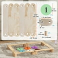 thumbnail image 3 of Qaba 6 PC Wooden Balance Beam for Kids, for Coordination, 3 of 10