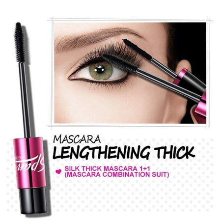 Brand New 4D Silk Fibre Eyelash Mascara Extension Makeup Black Waterproof Eye