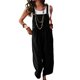 thumbnail image 2 of Sunloudy Mujeres Casual Bib Overol, Verano Sin Mangas Pierna Ancha Color Sólido Mono con Bolsillos Sunloudy S M L XL, 2 of 7