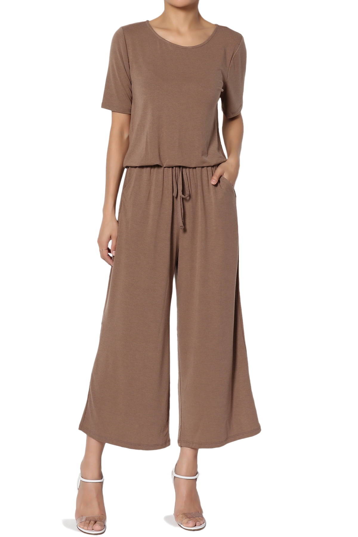 TheMogan TheMogan Women's PLUS Casual Short Sleeve Elastic Waist