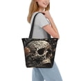 thumbnail image 2 of Pofeuu Vintage Pattern Flower Skull Print Women Fashion Shoulder Handbags Top Handle Satchel Bags Tote Shoulder Shopping Bag Stylish Canvas Tote Bag, 2 of 6