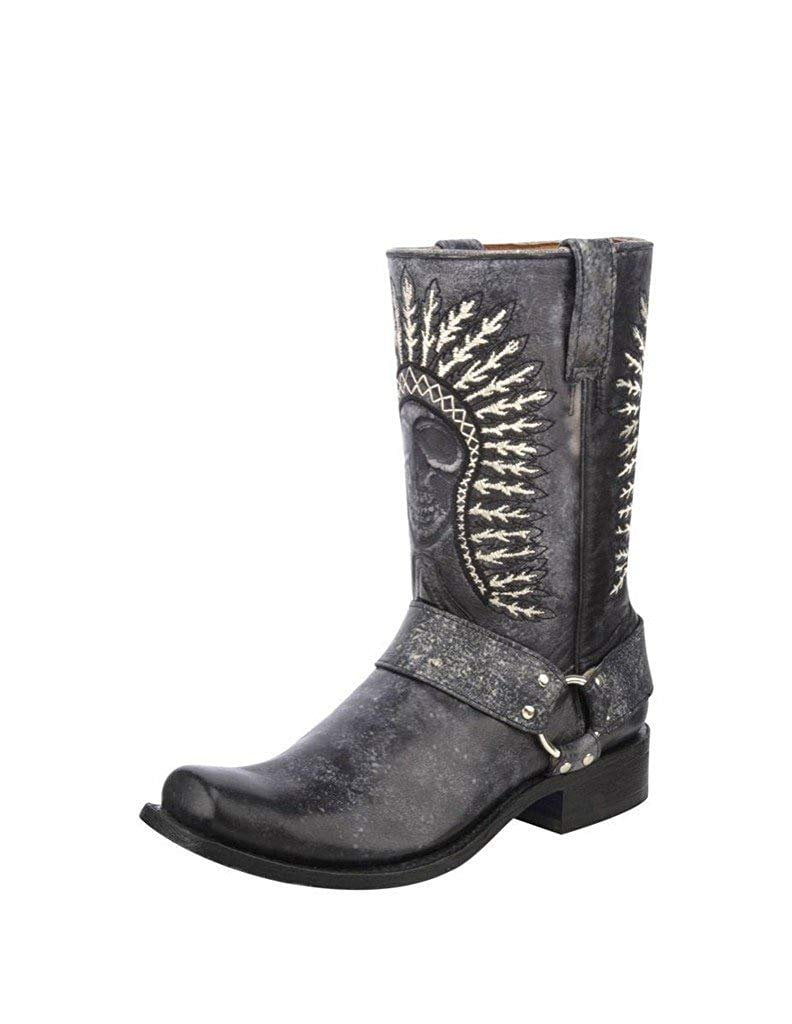 mens harness cowboy boots