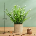 thumbnail image 2 of Planta de simulación bonsái decoración para el hogar y la sala de estar, pequeñas flores frescas en maceta, flores falsas de simulación, 2 of 5