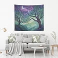 thumbnail image 2 of Yayeee Tapestry Wall Hanging for Bedroom 60" x 51" Living Room Home Wall Art Decor, Moonlight Forest, 2 of 7