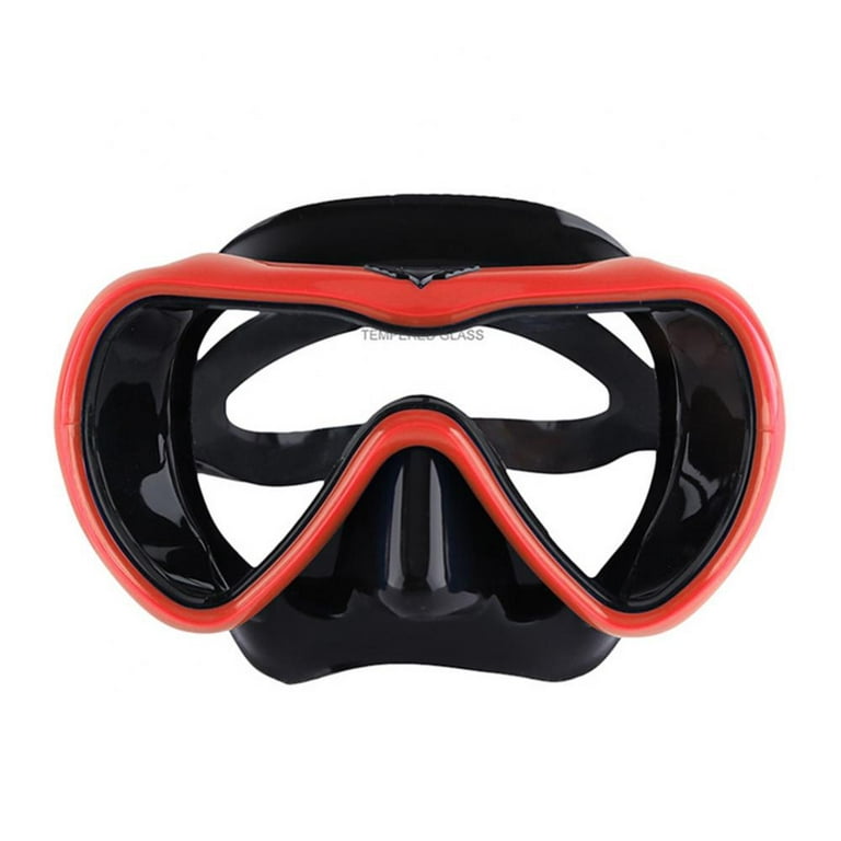 Diving Mask Snorkeling Gear Kids Adult Snorkel Mask Dive Goggles Silicone  Swim Glasses with Nose Cover for Scuba Free Diving Spearfishing Neoprene  Strap Cover Impact Resistance 