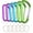 2 Blue+2 Purple+2 Green, variant on 6 count Black Carabiner Caribeaner Clip,3" Large D Ring Shape Carabeaner with 6 count Keyring Hook...