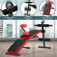 thumbnail image 7 of Demifill Multi-function Sit Up Bench, Adjustable Weight Bench with 5 Positions, Adjustable Sit Up Bench with LCD Monitor, Foldable Workout Bench for Home Gym Fitness & Strength Training, Red, 7 of 7