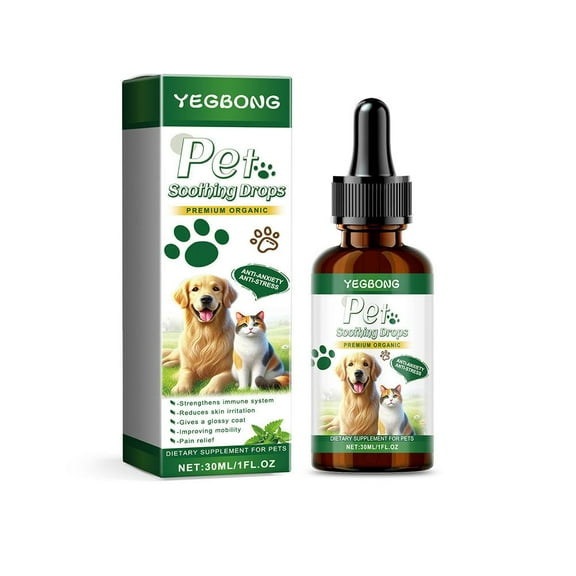 1X Natural Pet Soothing Drops - Skin Repair - 30ml F5A5G5St