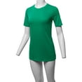 thumbnail image 5 of A2Y Women's Basic Solid Premium Cotton Short Sleeve Crew Neck T Shirt Tee Tops Kelly Green L, 5 of 6
