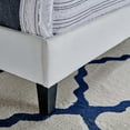 thumbnail image 6 of Modway Roxanne Modern Performance Velvet Full Platform Bed in White, 6 of 7