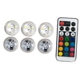 thumbnail image 4 of Luces LED sumergibles IP68 a prueba de agua con luces remotas para piscina para aniversarios 6 luces, 4 of 8