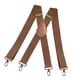 thumbnail image 3 of Tirantes para hombre de 3,5 cm de ancho y 3,5 cm de alto con forma de X, correas elásticas ajustables y resistentes. marrón, 3 of 9