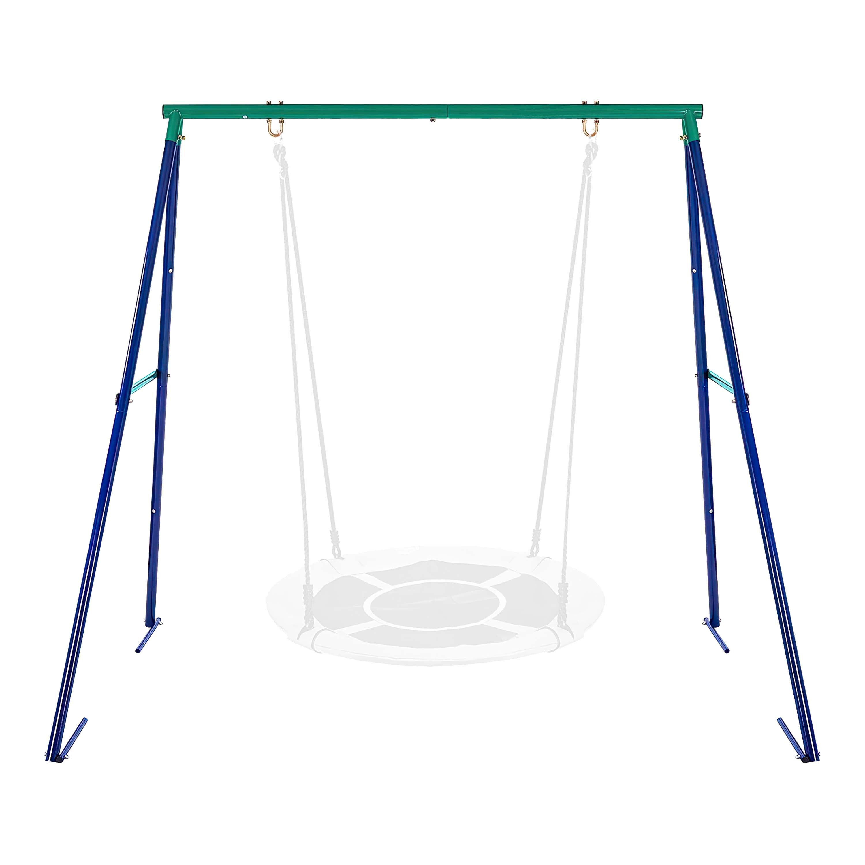 Metal A-Frame Swing Set Frame Stand Fun Play Chair Backyard Home Kids Children 