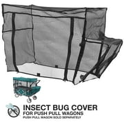 Creative Outdoor Bug Net Cover for Push Pull Wagons,Collapsible Mosquito Netting Sun Shade Protection Cover Accessory with Zippered Opening for Kids Outdoor Garden Camping Shopping
