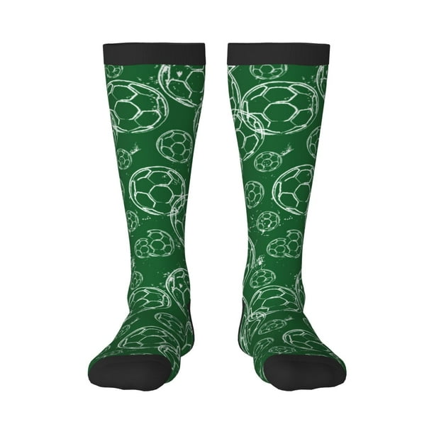 Fotbe Soccer Calcetas Divertidas Estampadas para Hombre y Mujer, Calcetas de Algodón hasta la Rodilla para Caminar, Correr, Enfermería y Embarazo