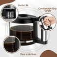 thumbnail image 4 of 10 Cup Coffee Pot Replacement for Delonghi Coffee Maker, Glass Carafe Replacement, Delonghi Coffee Pot Replacement with Sturdy Handle, Enhanced Durable, 4 of 7
