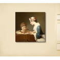 thumbnail image 3 of wall26 - The Young Schoolmistress by Jean-Baptiste-Simeon Chardin - Canvas Print Wall Art Famous Painting Reproduction - 24" x 24", 3 of 5