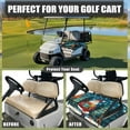 thumbnail image 4 of Yuyamidu Santa Claus Golf Cart Seat Covers with Front Pockets, Xmas Tree Golf Cart Towel Seat Covers for 2 Passenger Seats, Christmas Club Car Accessories, 4 of 7