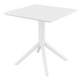 thumbnail image 3 of Compamia Paris Square Table 27 inch White, 3 of 4