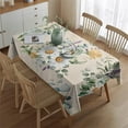 thumbnail image 2 of Pioneer Flower Floral Print Pattern Rectangle Tablecloth 60"x84",Waterproof Polyester Rectangle Table Cloth, Wipeable Spillproof Polyester Tablecloth for Dining, Camping, Indoor and Outdoor, 2 of 5