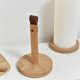 thumbnail image 5 of Kitchen Wooden Roll Paper Towel Holder Bathroom Tissue Vertical Stand Napkins Rack, 5 of 5